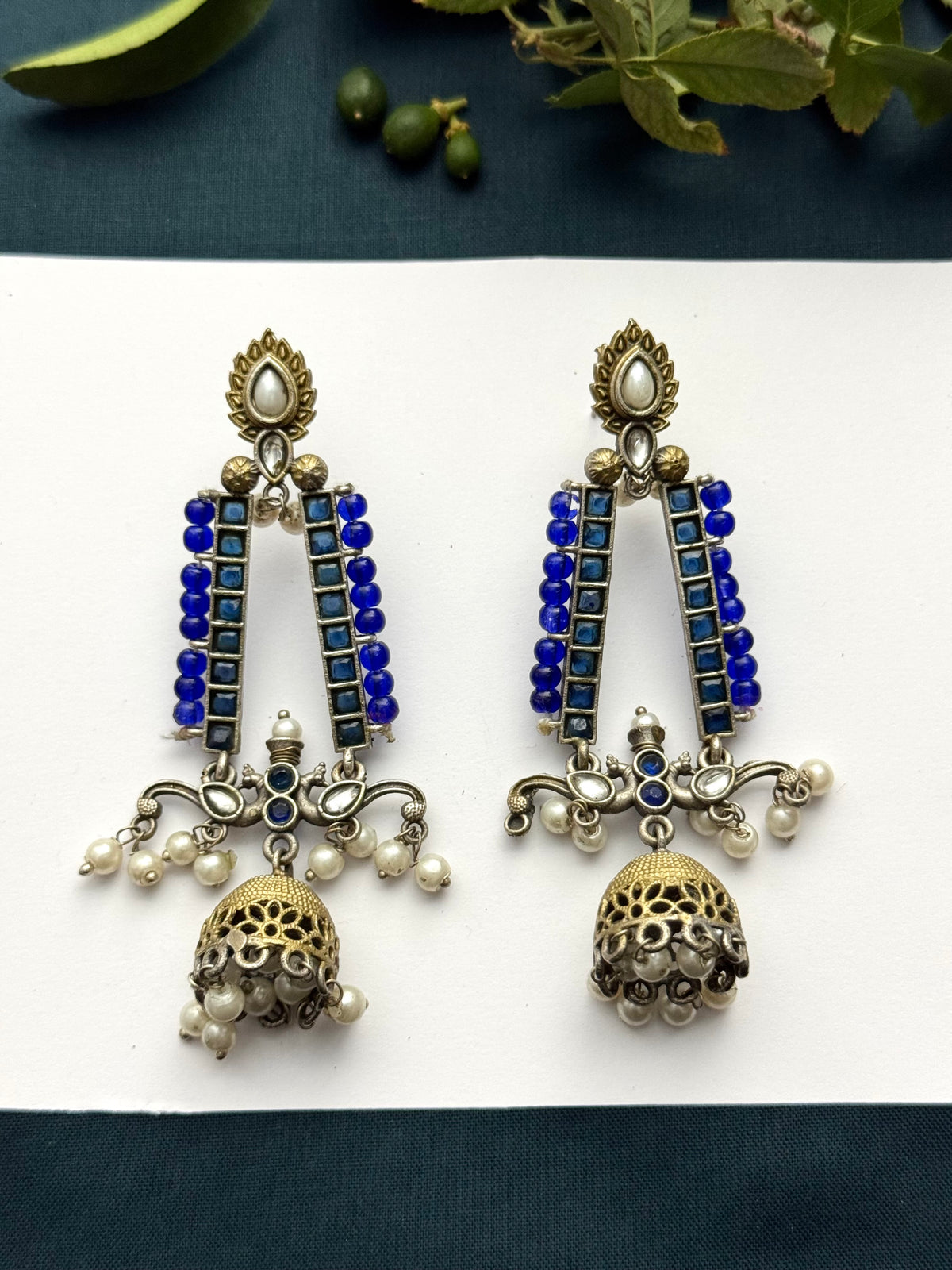 Premium Brass made Oxidised Jhumka