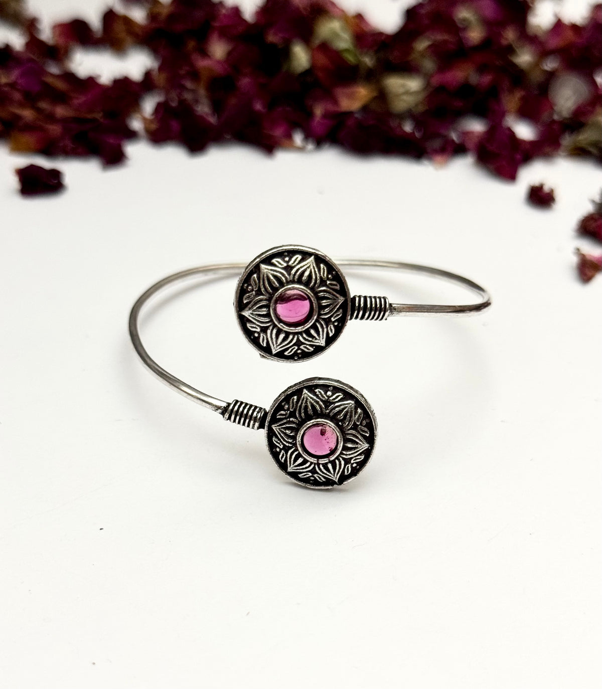 Premium oxidised Adjustable bangle