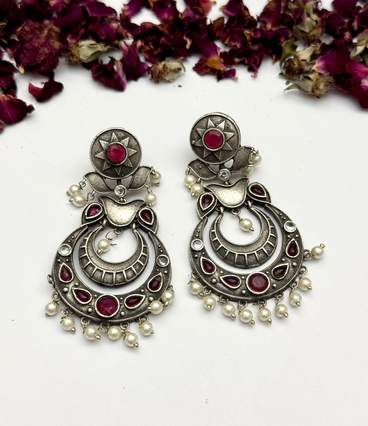 Premium brass made Oxidised Earrings
