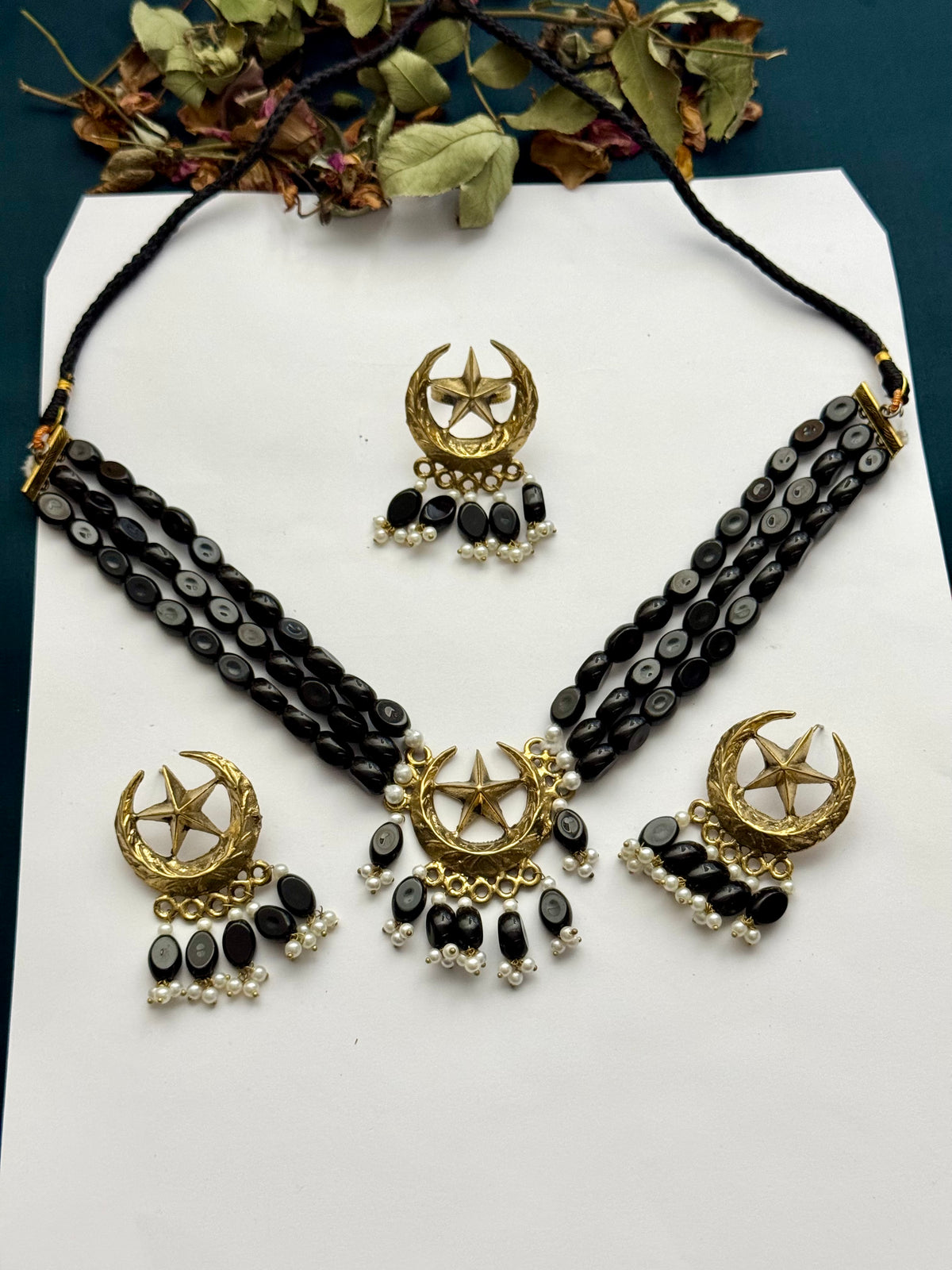 Boho Tribal Statement star Set | Antique Finish Ethnic Set for Women