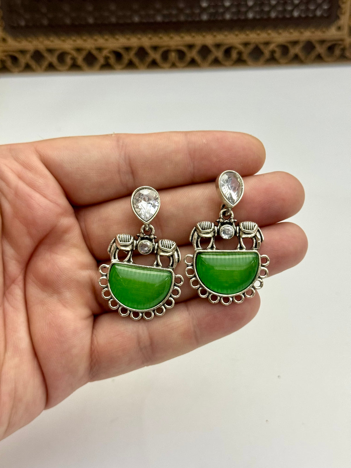 Chinese in budget Oxidised Earrings