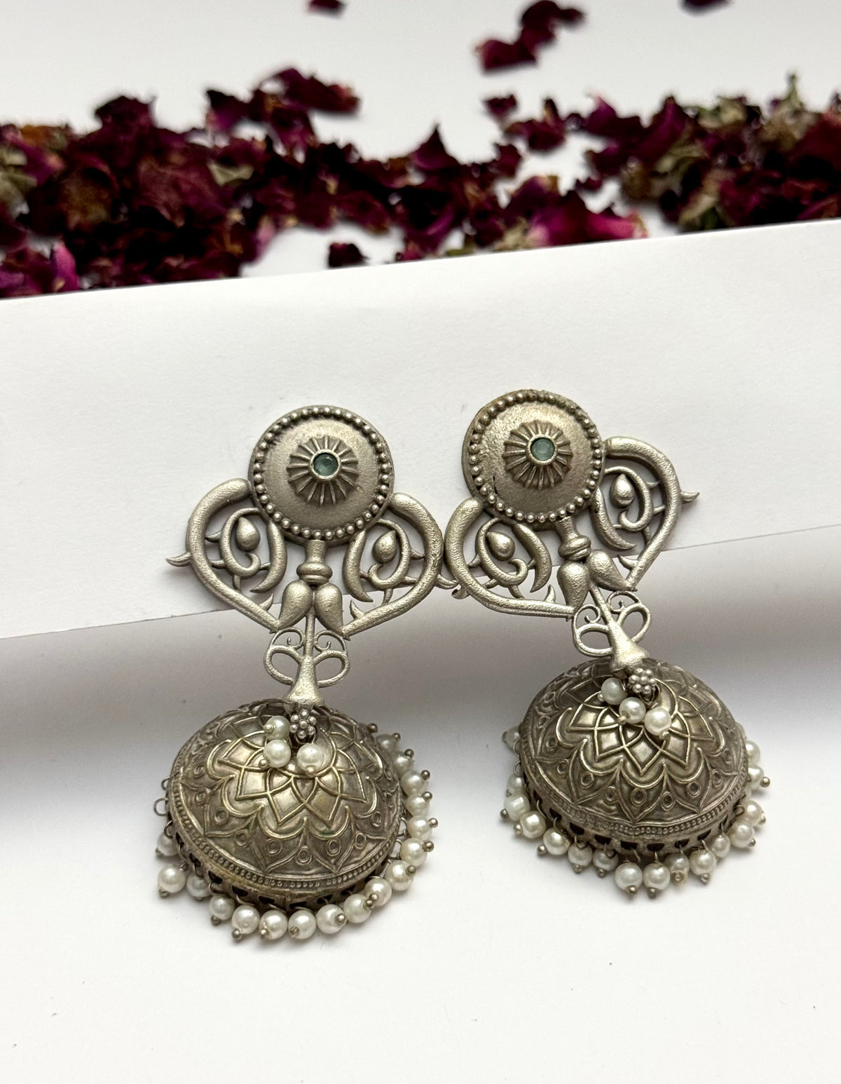Premium Oxidised Brass made Amara Jhumkas