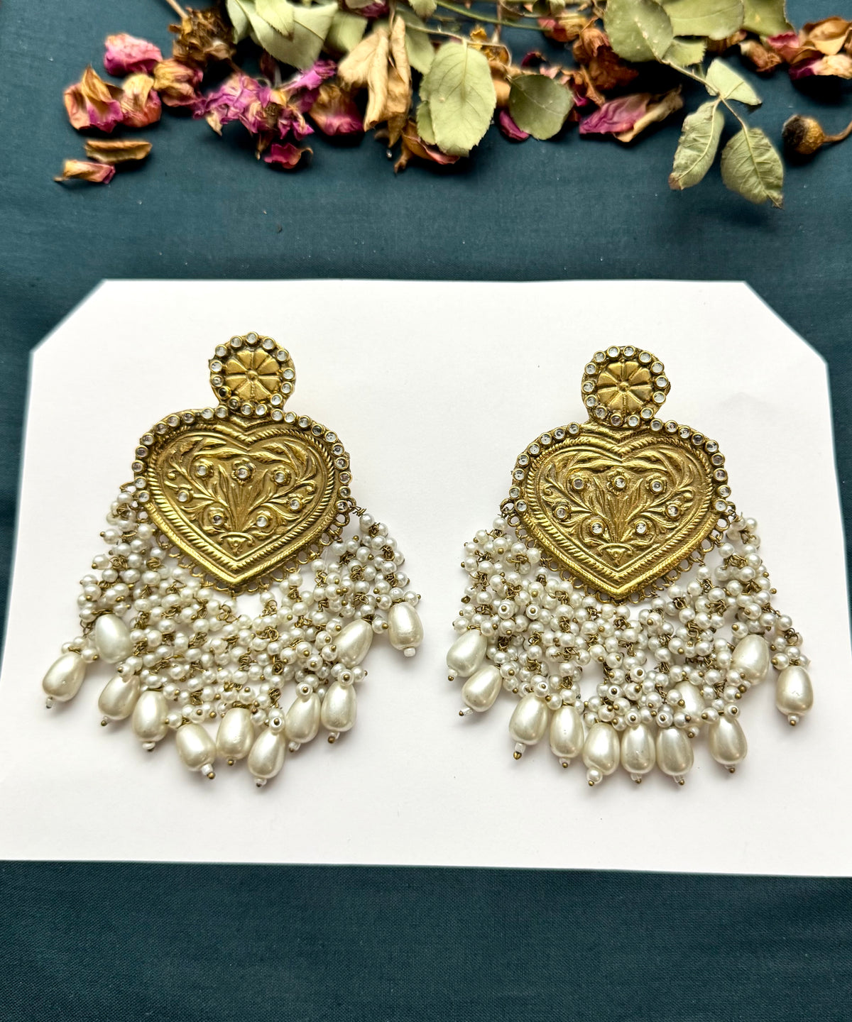 Boho Tribal Statement Nature Earrings | Antique Finish Ethnic Drop Earrings for Women