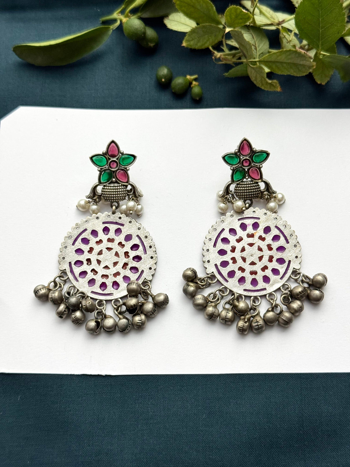 Premium Brass made oxidised Earrings