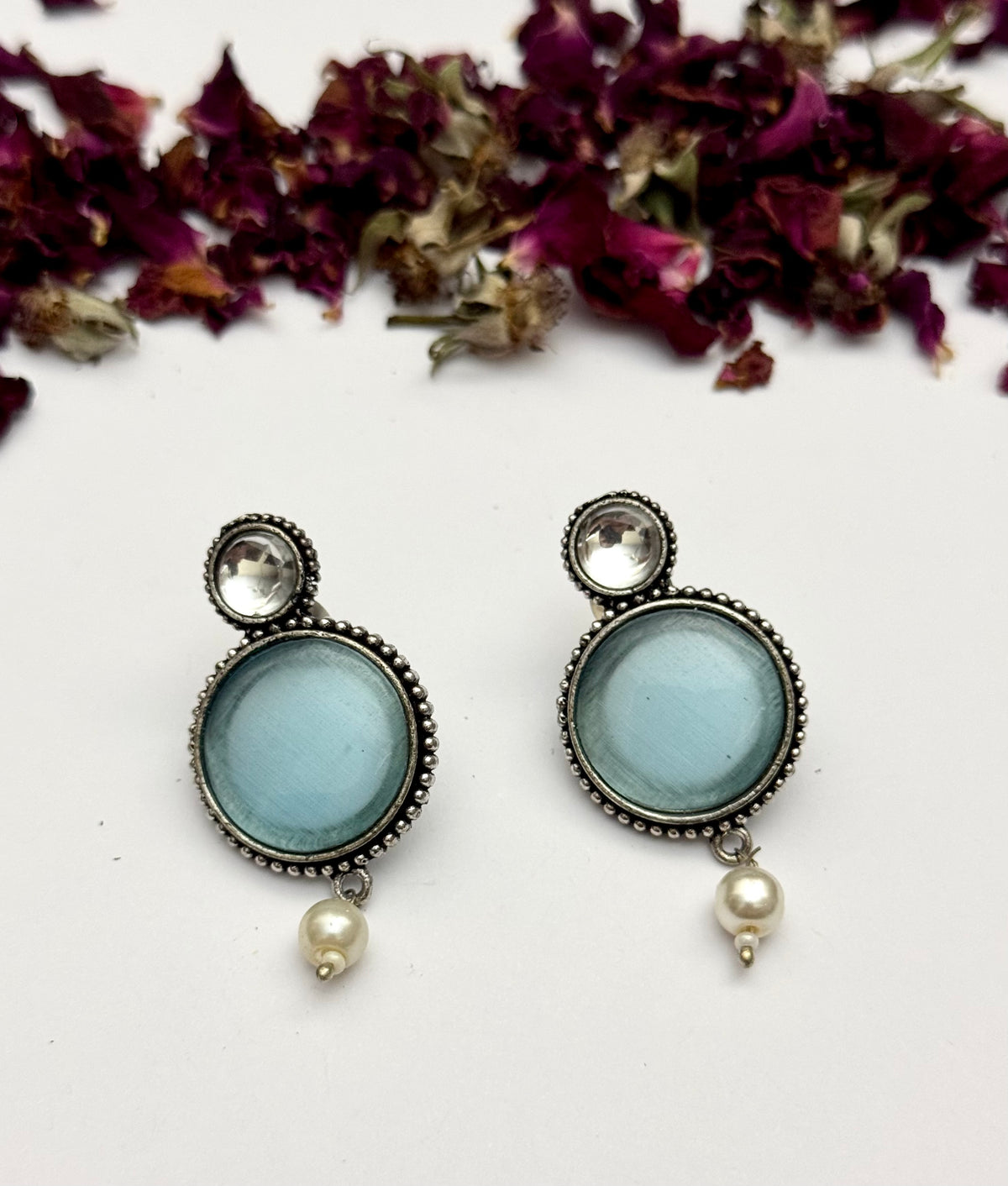 Premium oxidised brass made Candy Earrings