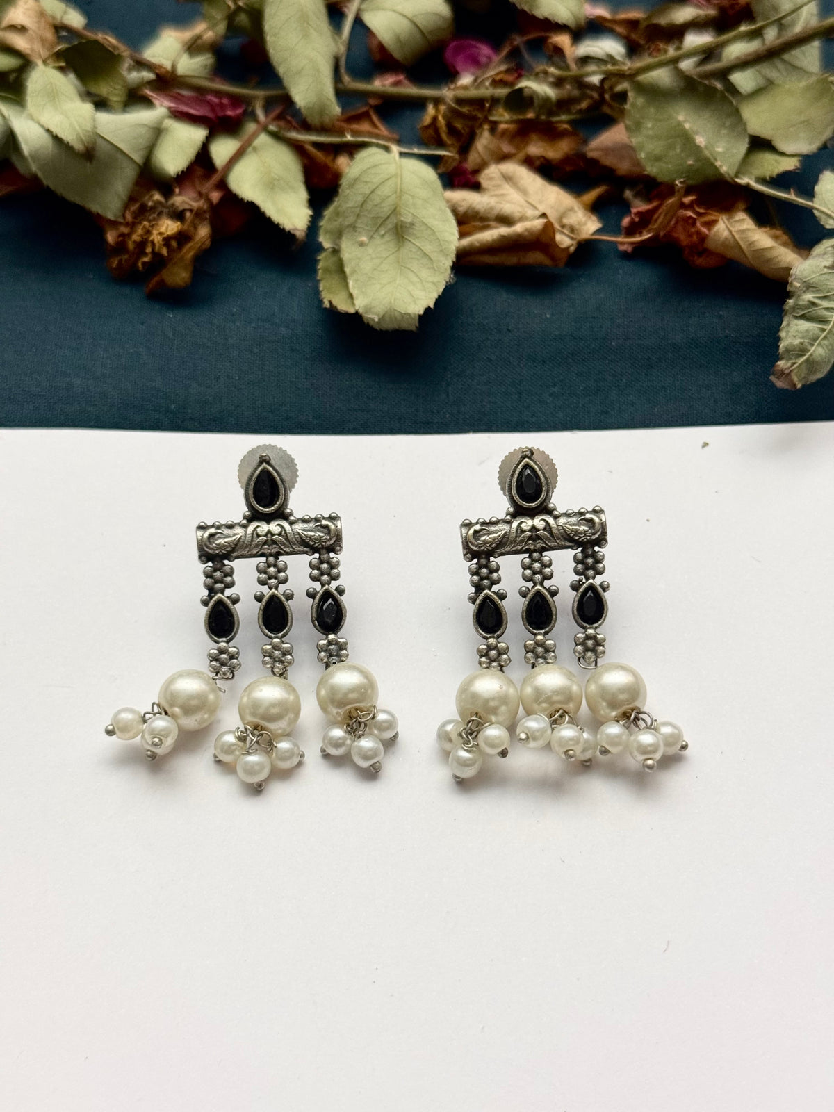Premium brass made Oxidised Earrings
