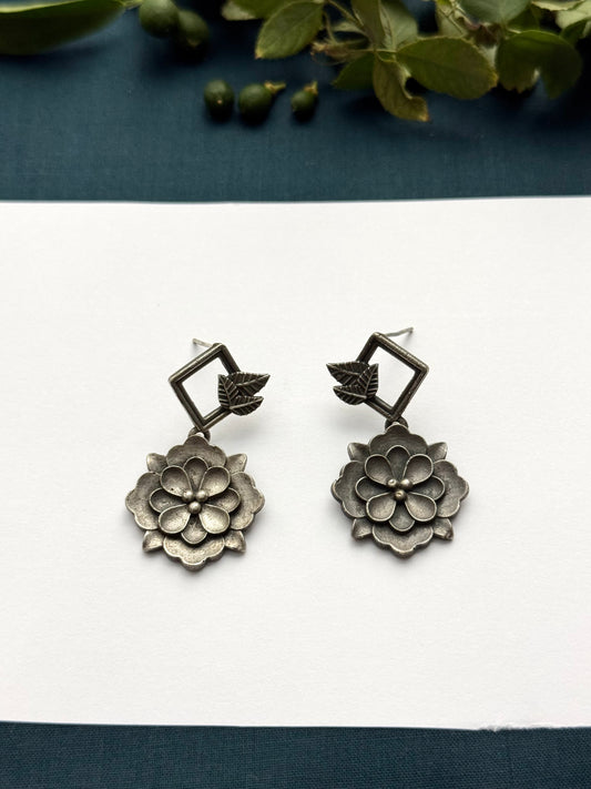 Brass made premium oxidised Earrings