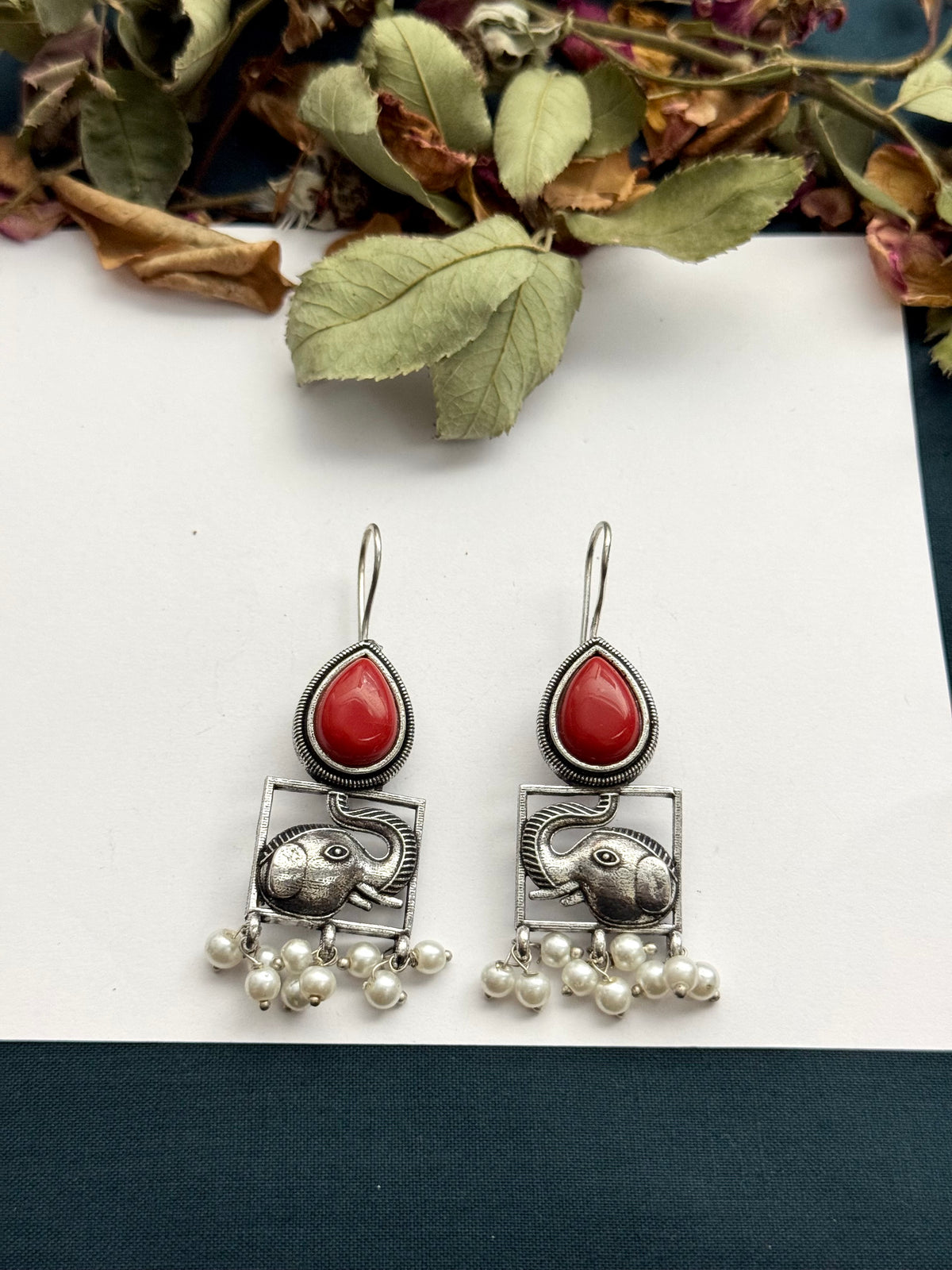 Premium brass made Oxidised Earrings