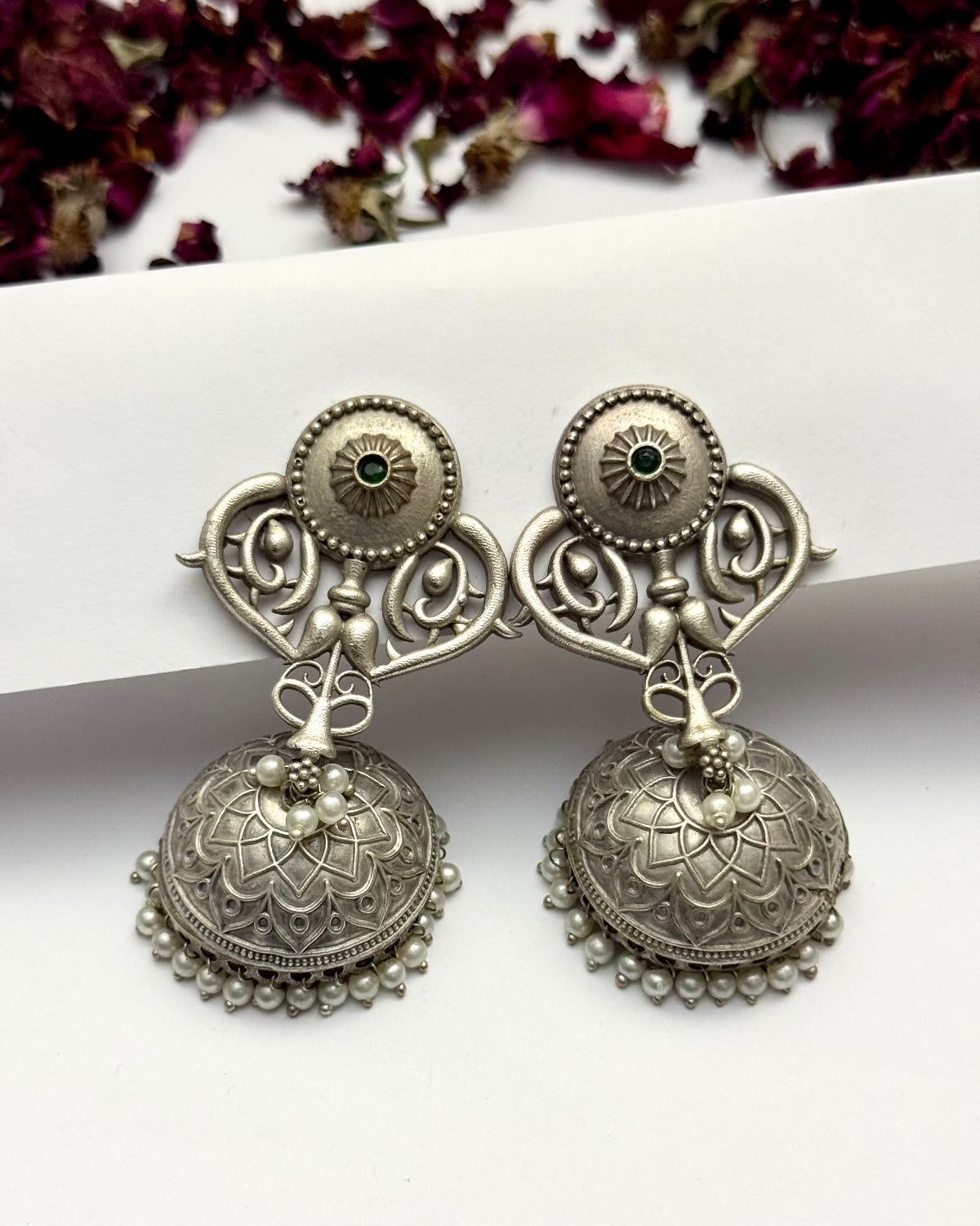 Premium Oxidised Brass made Amara Jhumkas