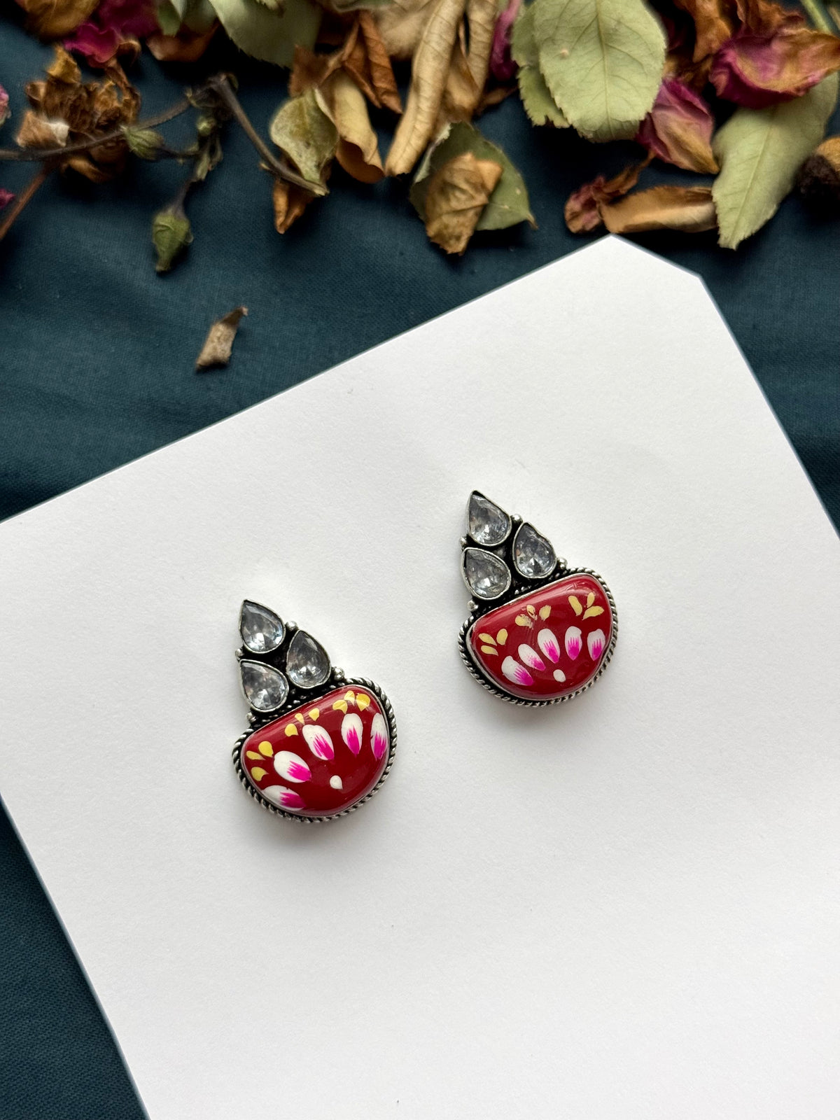 Premium brass made oxidised Earrings