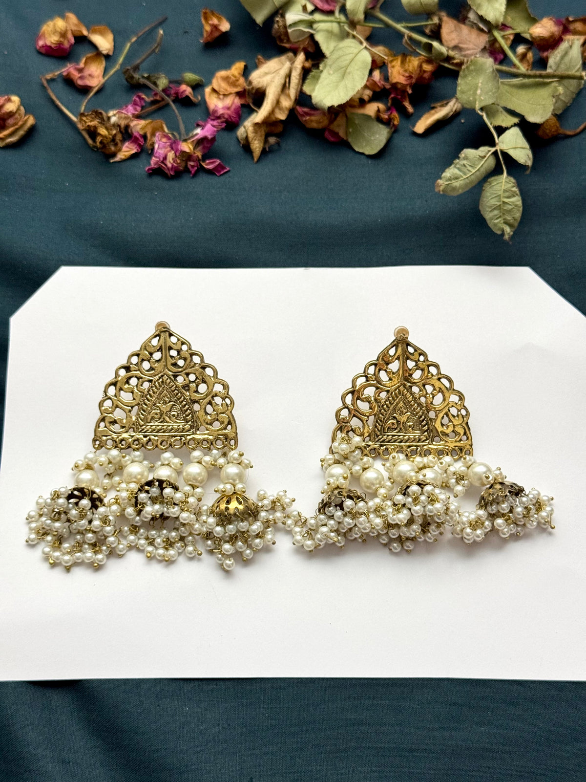 Boho Tribal Statement Earrings | Antique Finish Ethnic Drop Earrings for Women