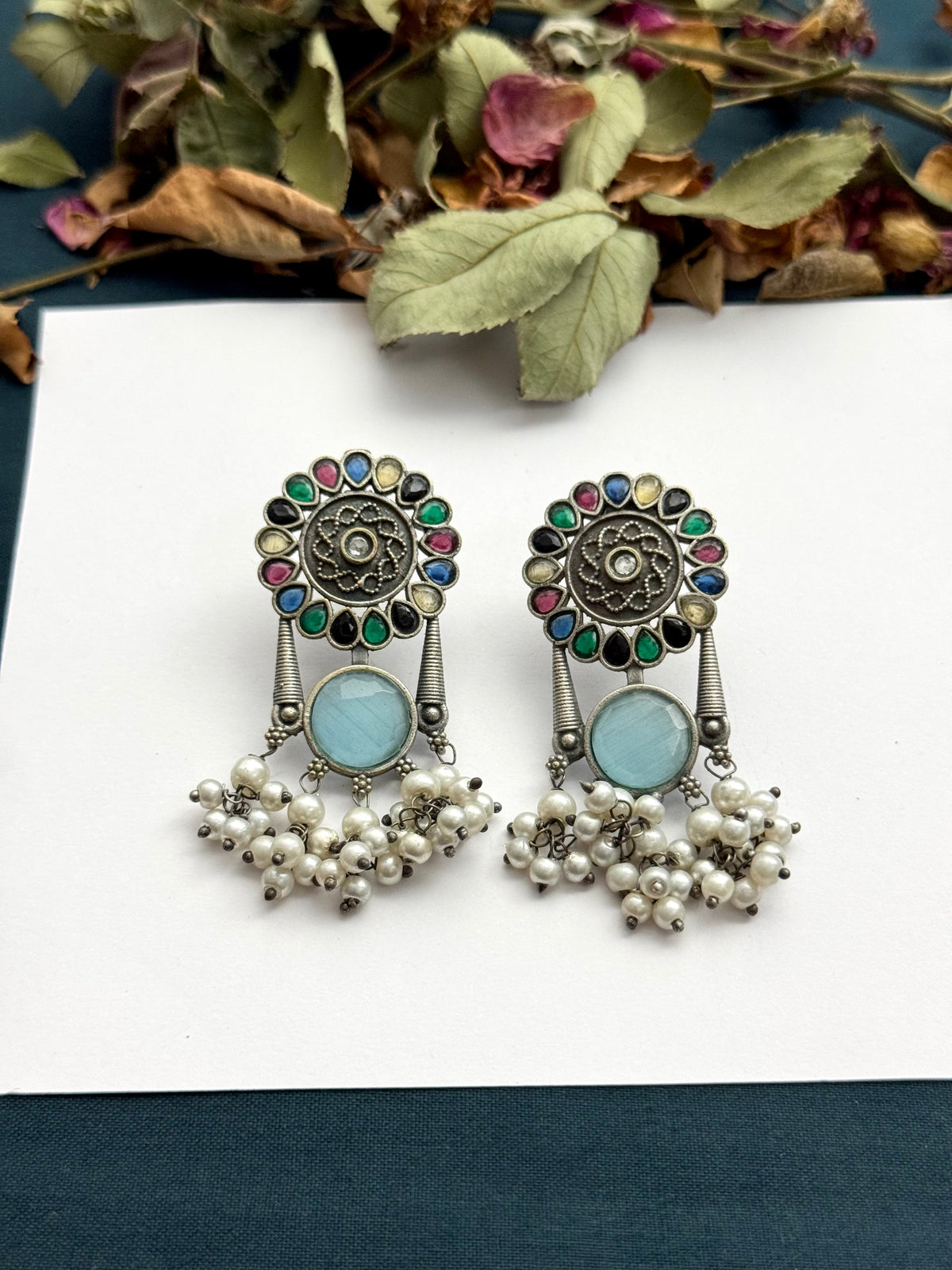 Premium Brass made Oxidised Earrings