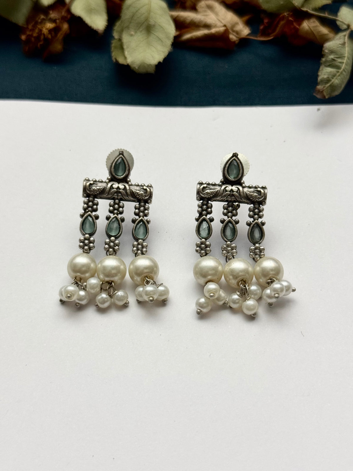 Premium brass made Oxidised Earrings