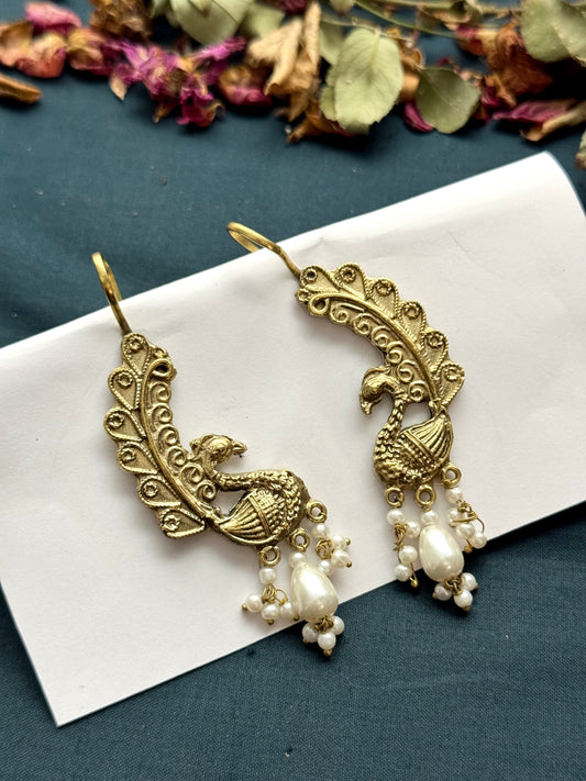 Tribal Bird Earcufs