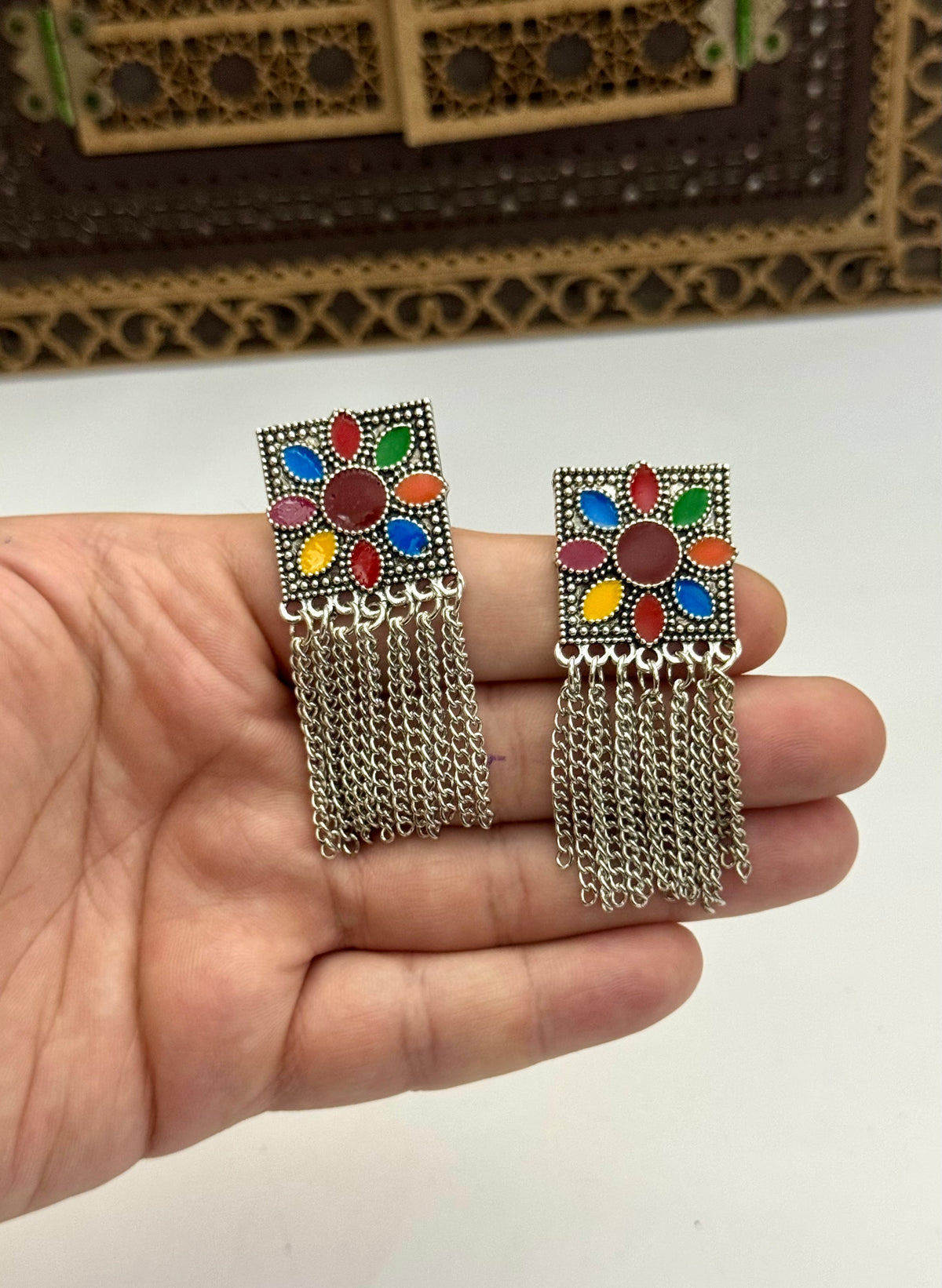 Multi Chain Earrings