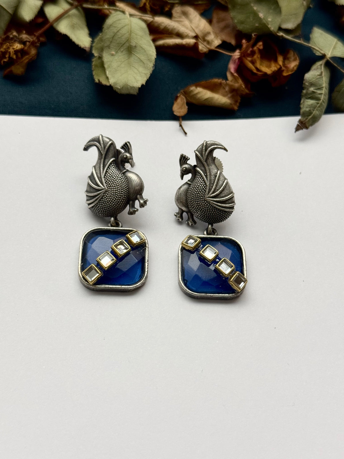 Premium oxidised Brass made Mahnoor Earrings