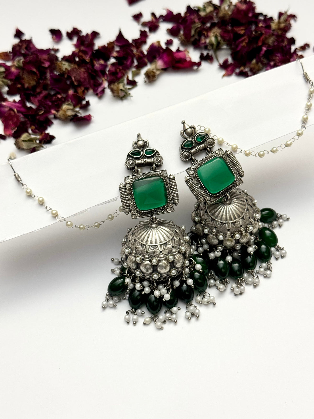 Premium oxidised Brass made Jhumka