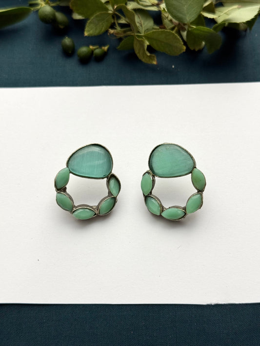 Premium Brass Made Oxidised Earrings