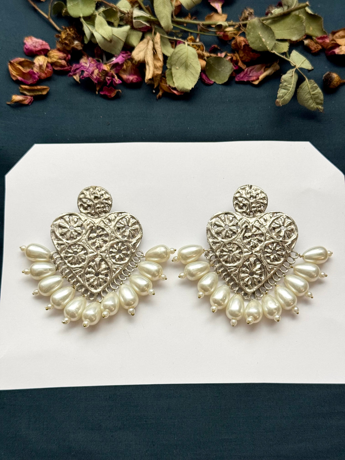 Boho Tribal Statement Earrings | Antique Finish Ethnic Drop Earrings for Women