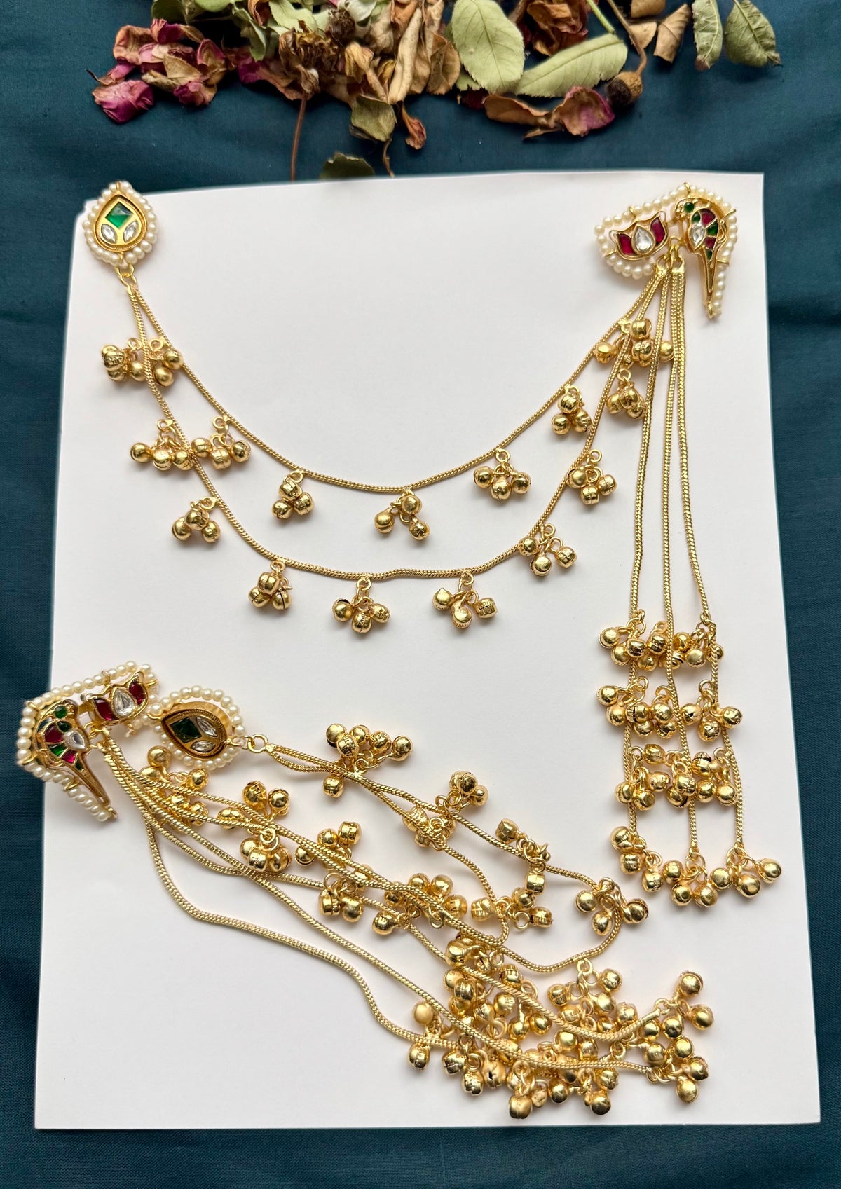 Premium Kashmiri Brass Made Earrings With Sahara
