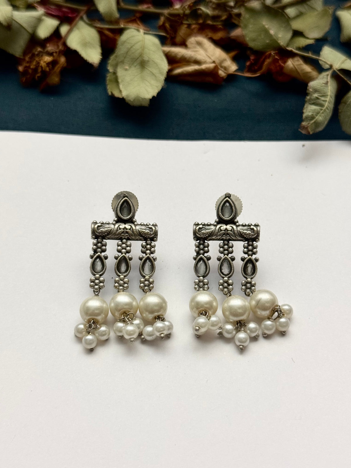Premium brass made Oxidised Earrings