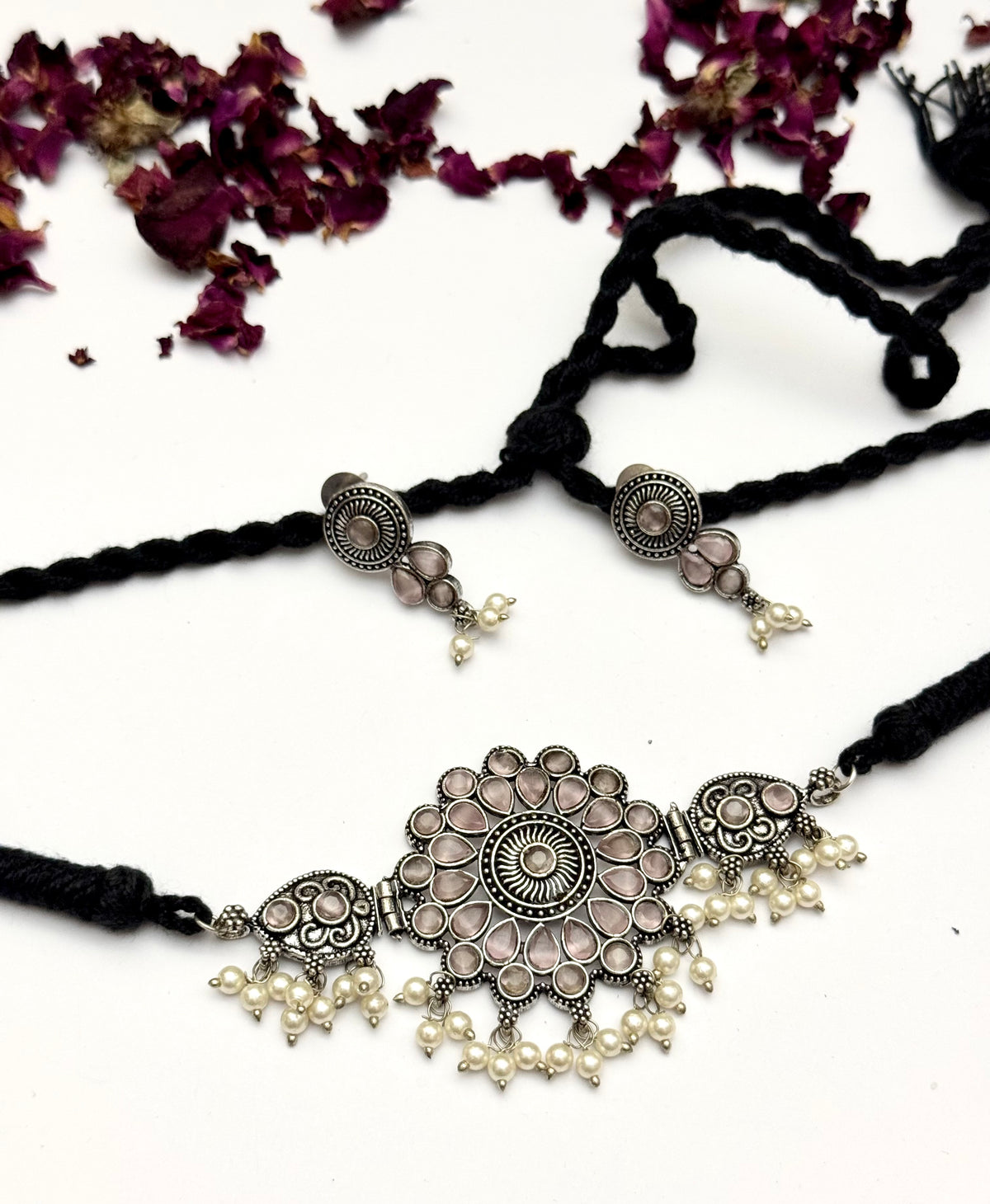 Premium oxidised Choker set