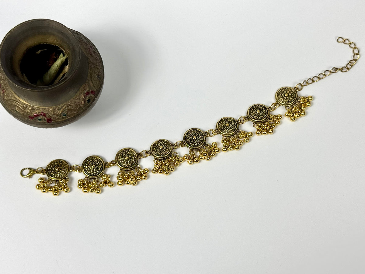 Oxidised German Silver Breslet
