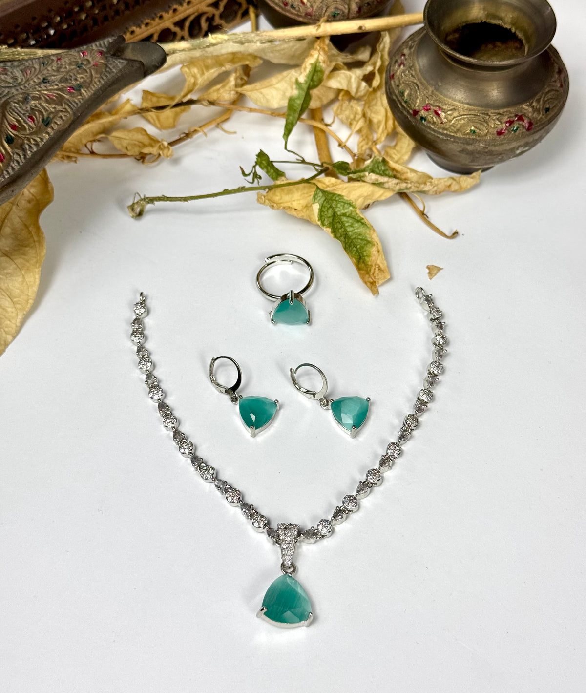 American Diamond 1 karat Necklace sets