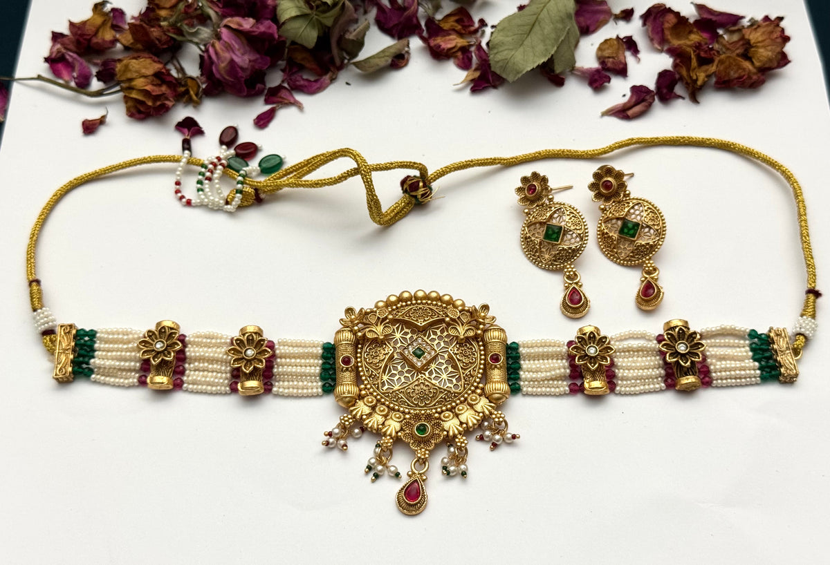 Rajwadi designer Hawa Choker set