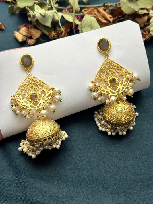 Premium Brass sara Jhumka