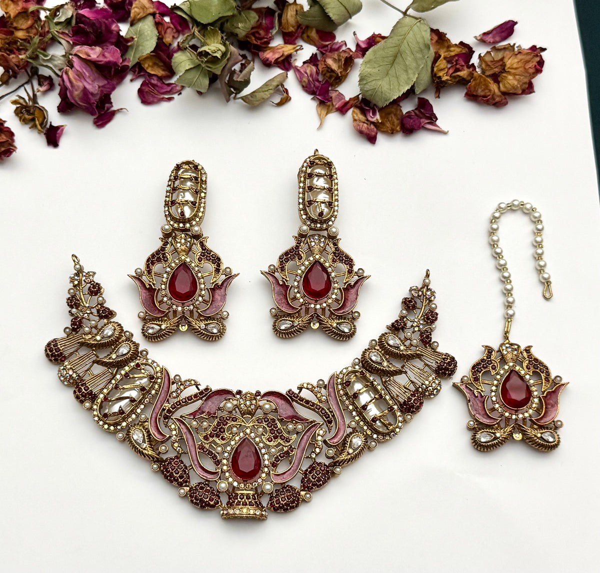 Turkish Mahnoor Necklace set