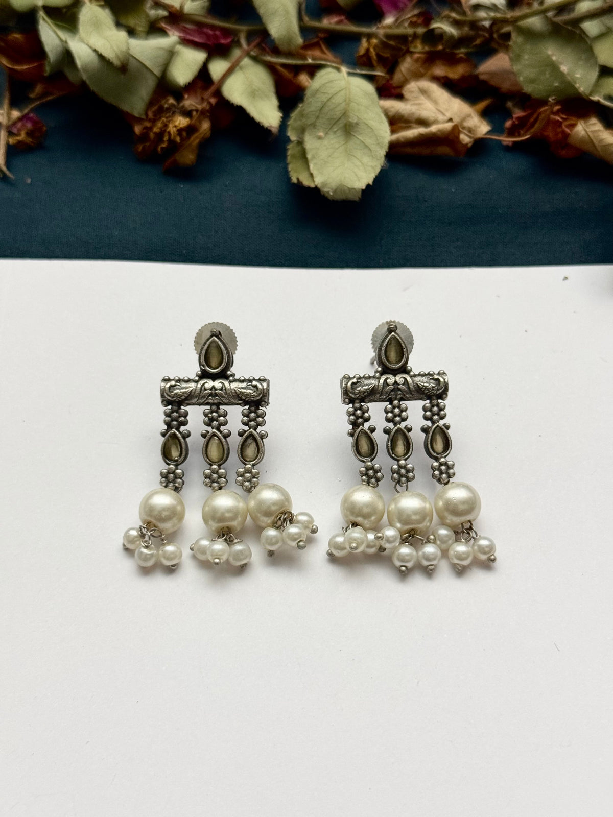 Premium brass made Oxidised Earrings