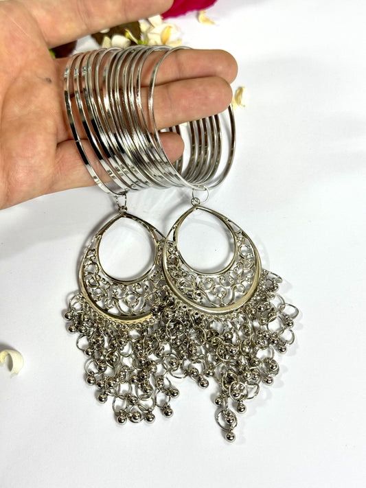 Oxidised latkan Bangles size ( 2.6 sawa 2 )