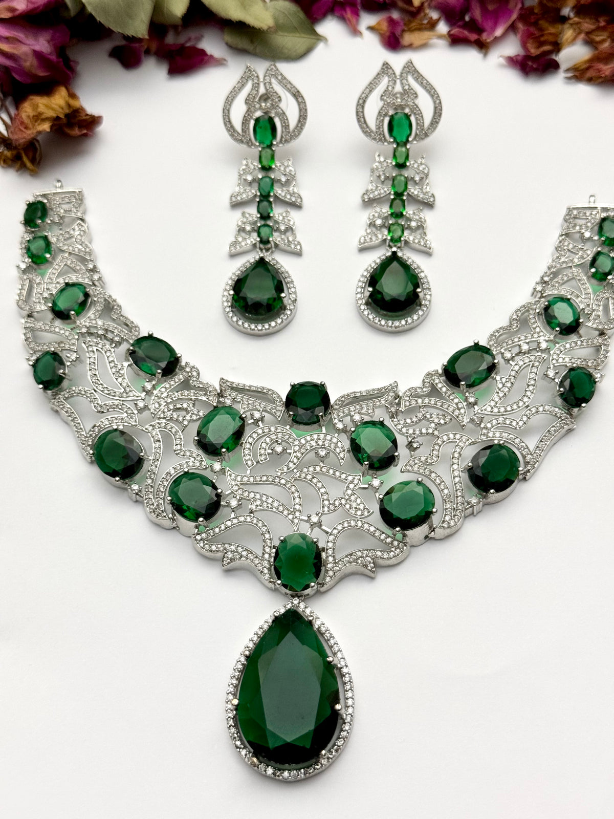 American Diamond 1 karat Designer set