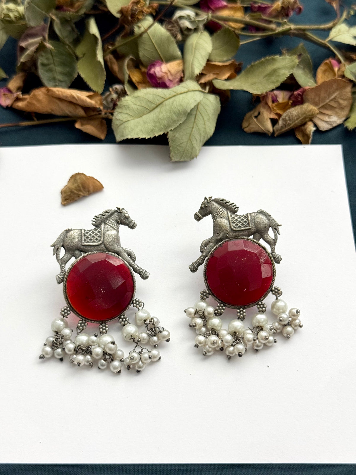Premium brass made Oxidised Earrings