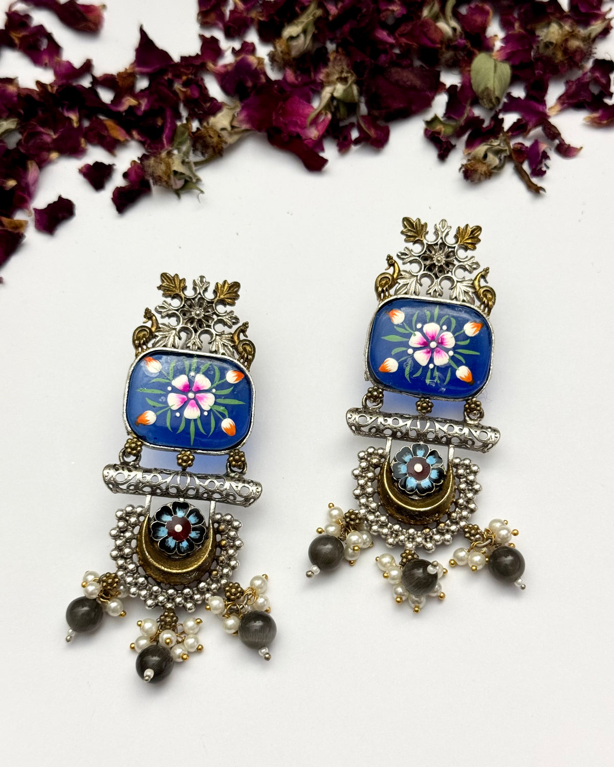 Premium oxidised Brass made Designer Earrings