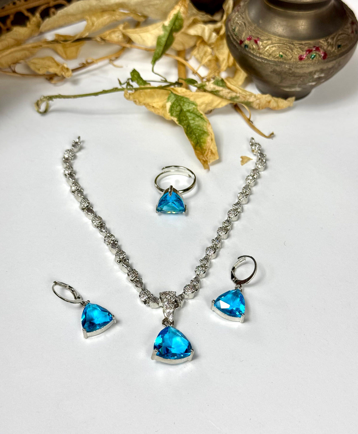 American Diamond 1 karat Necklace sets