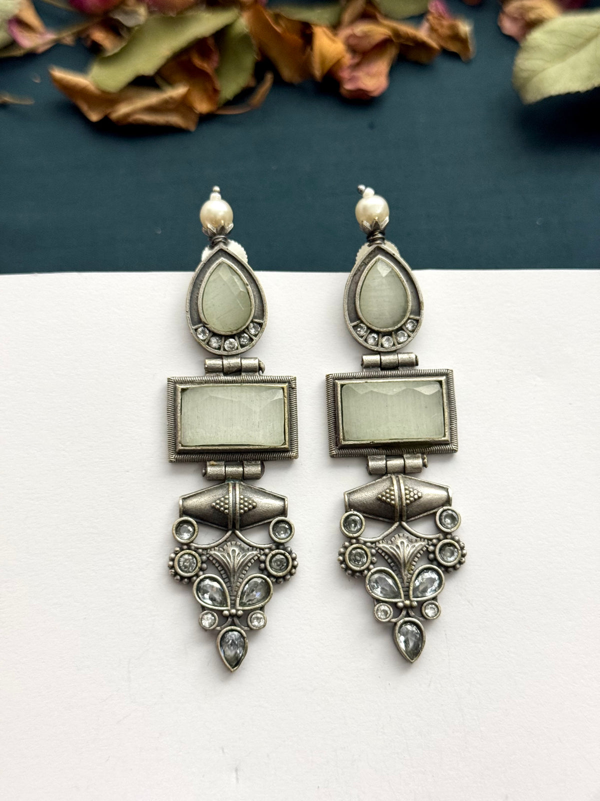 Premium oxidised Brass made Earrings