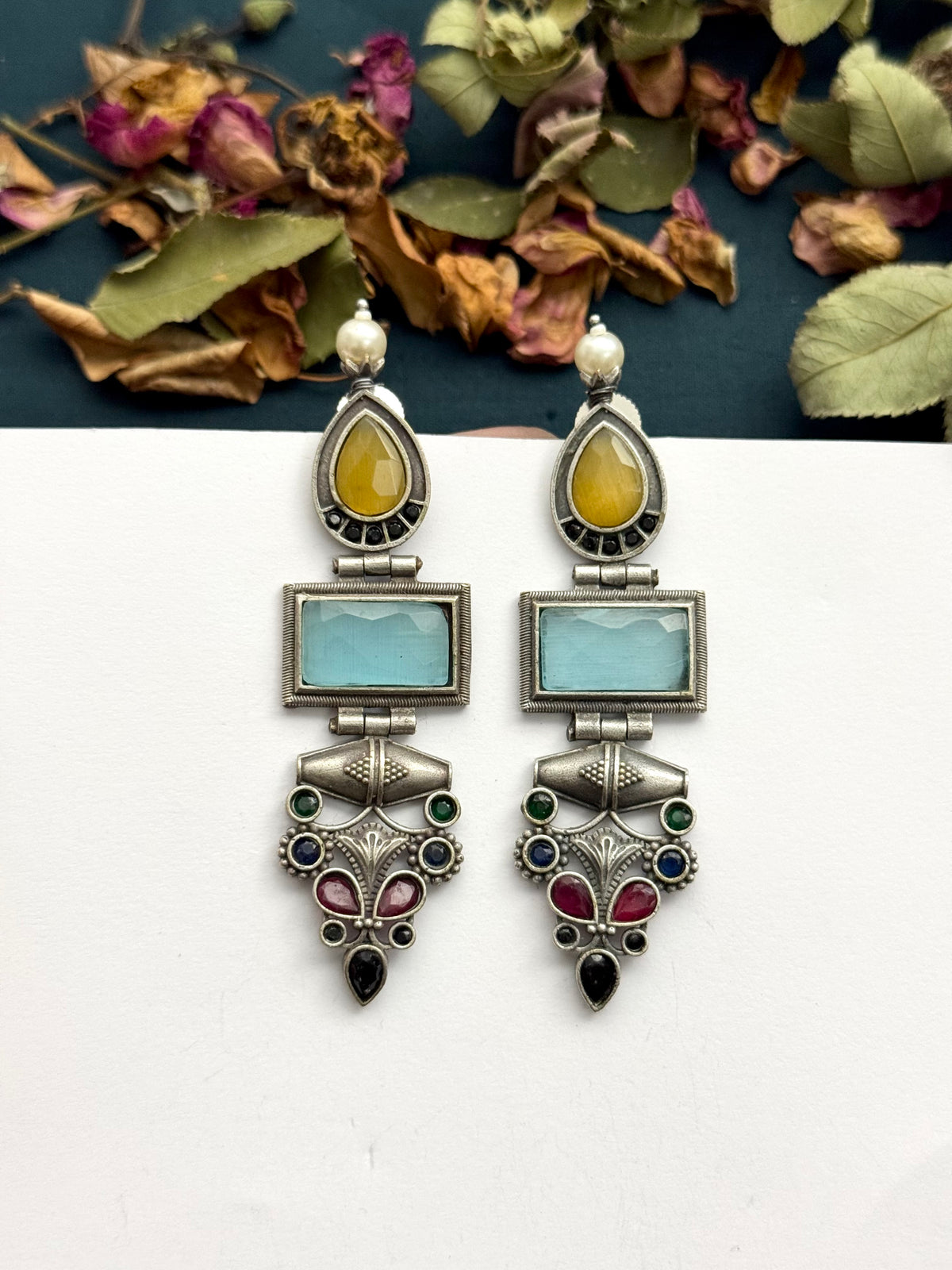 Premium oxidised Brass made Earrings