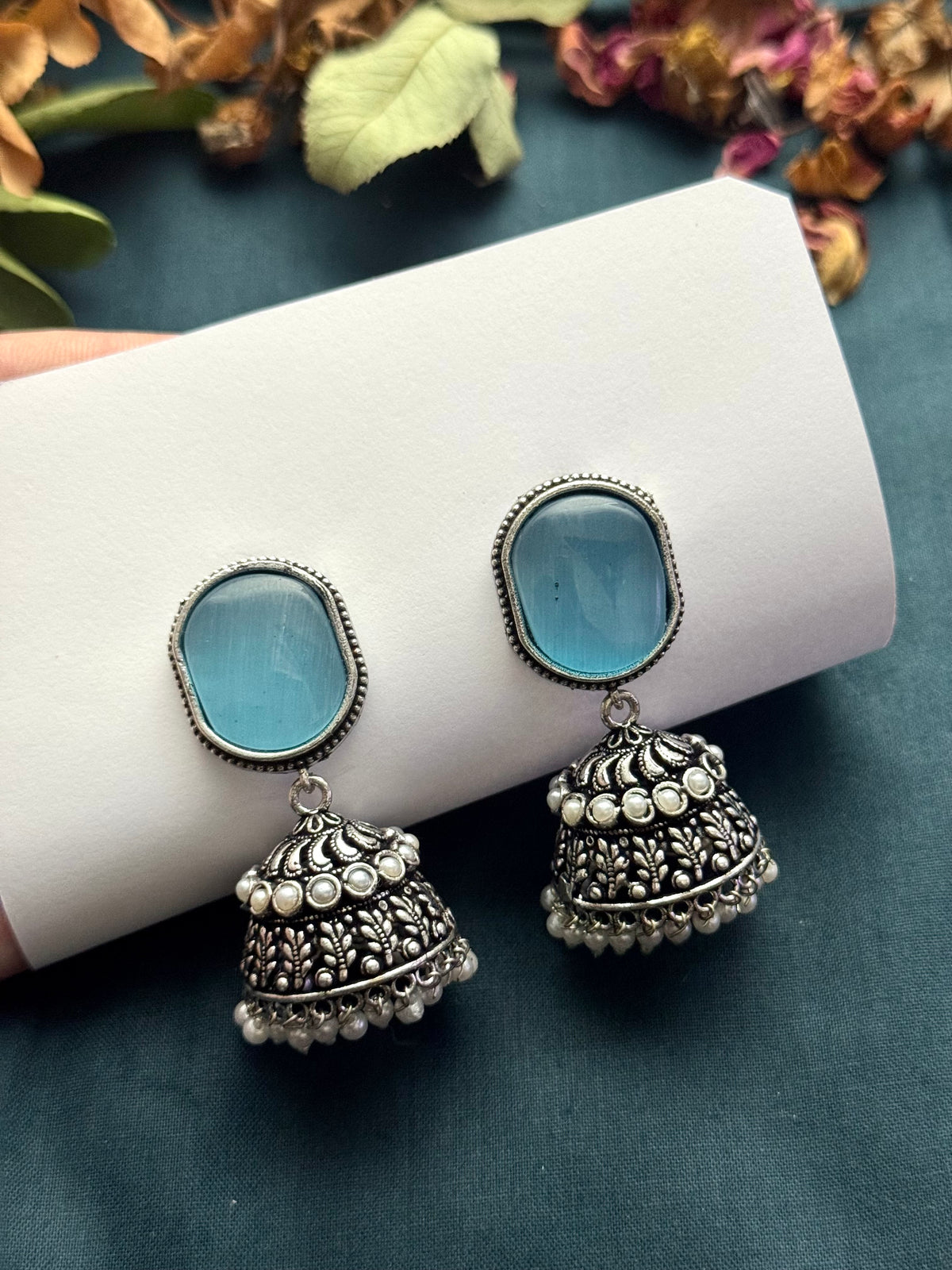 Premium Brass made Oxidised jhumka